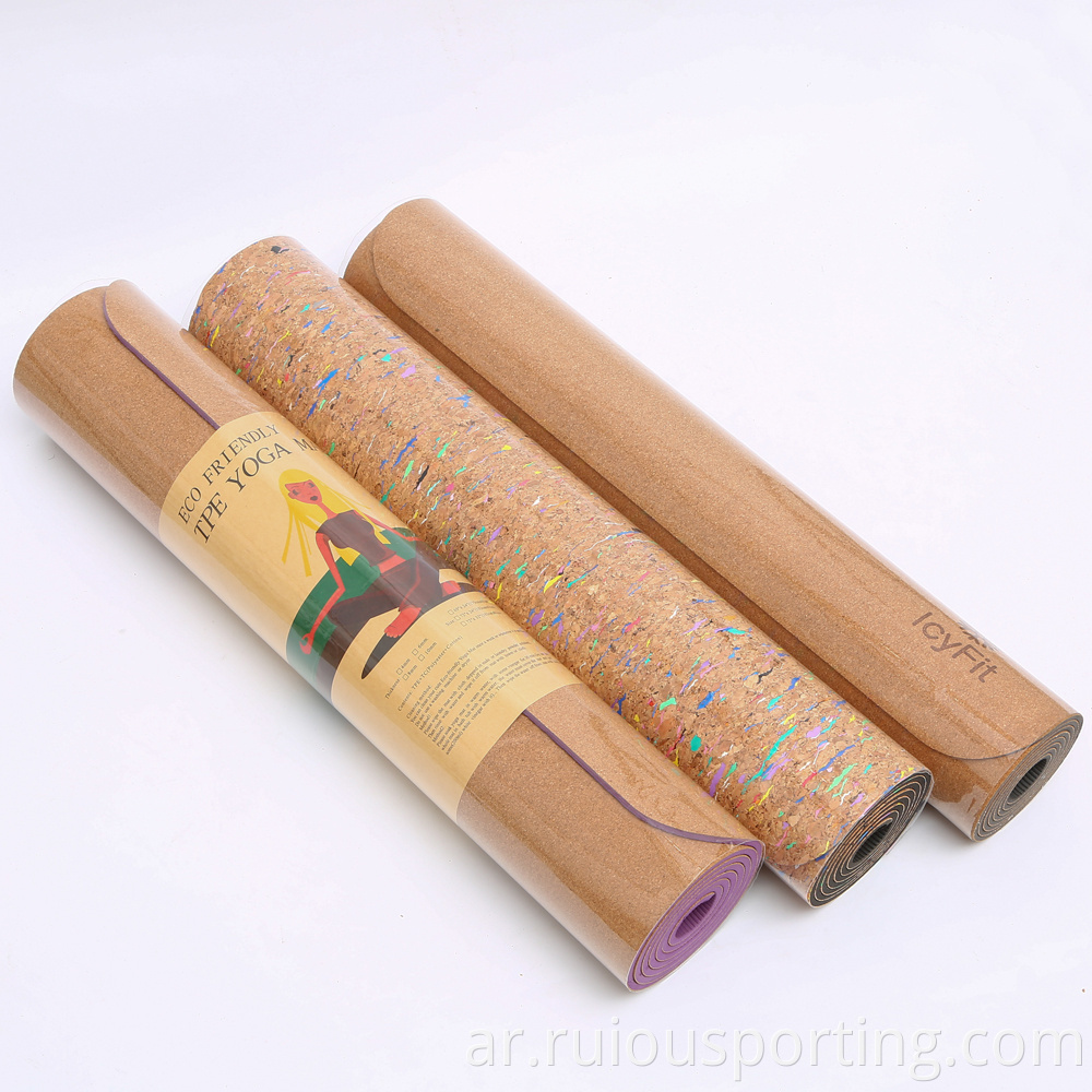 yoga mat natural cork